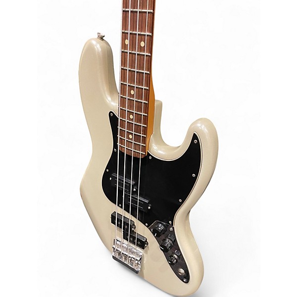 Used Fender Blacktop Jazz Bass Olympic Pearl Electric Bass Guitar