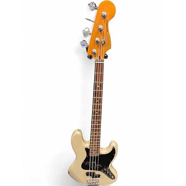 Used Fender Blacktop Jazz Bass Olympic Pearl Electric Bass Guitar