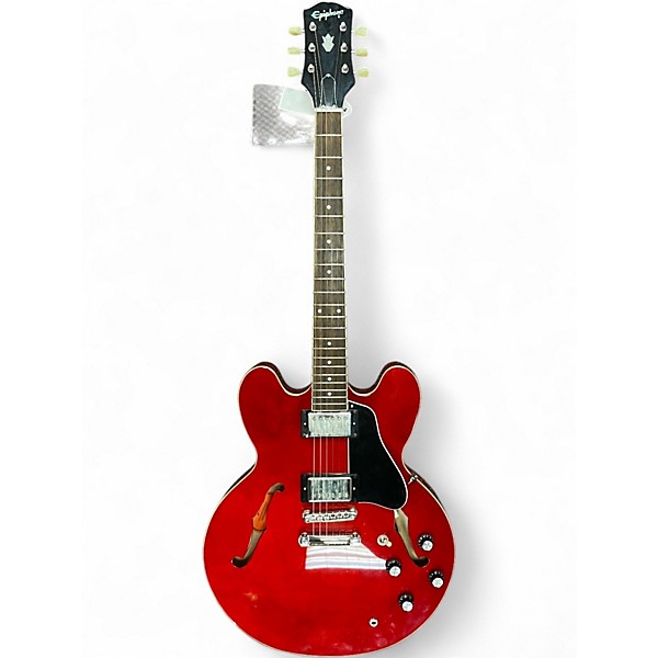 Used Epiphone ES335 Red Hollow Body Electric Guitar