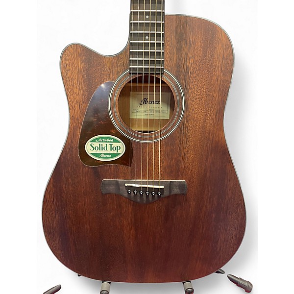 Used Ibanez AW54LCE Mahogany Acoustic Electric Guitar