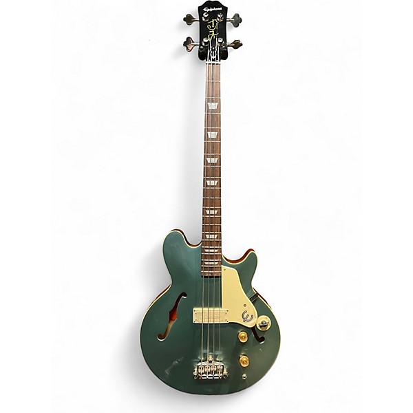 Used Epiphone Jack Casady Signature Faded Pelham Blue Electric Bass Guitar
