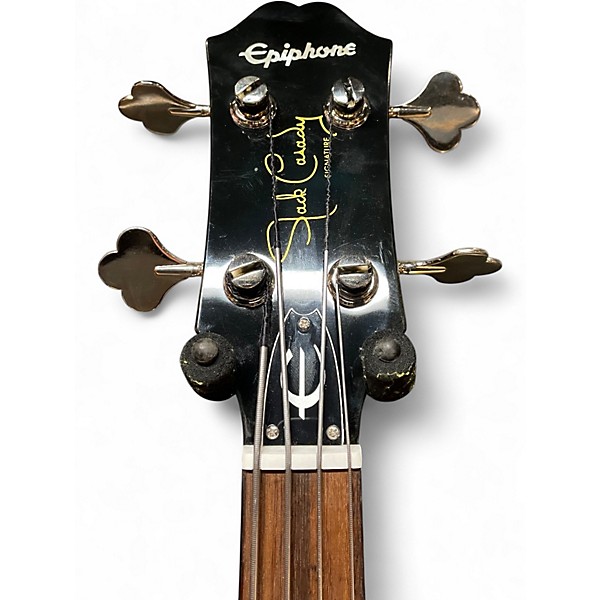 Used Epiphone Jack Casady Signature Faded Pelham Blue Electric Bass Guitar