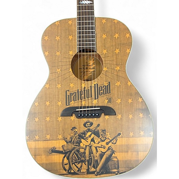 Used Alvarez AF65GD/F GRATEFUL DEAD FLAG Acoustic Guitar