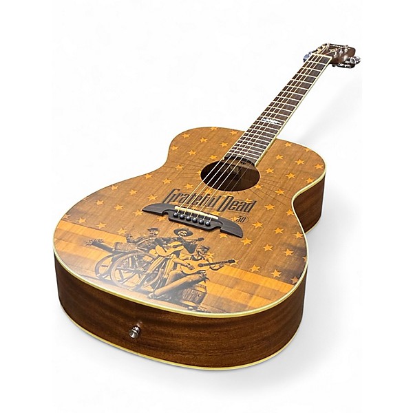 Used Alvarez AF65GD/F GRATEFUL DEAD FLAG Acoustic Guitar