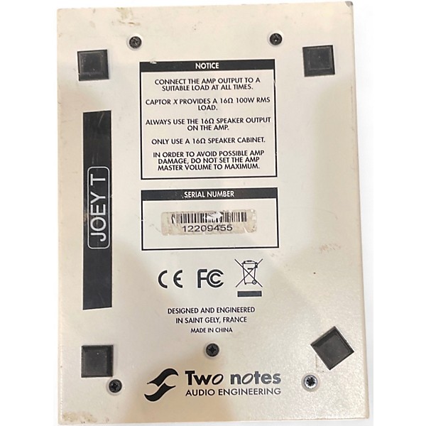 Used Two Notes AUDIO ENGINEERING Torpedo Captor X 16 Ohm Power Attenuator