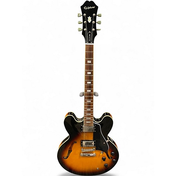 Used Epiphone ES335 Pro Vintage Sunburst Hollow Body Electric Guitar