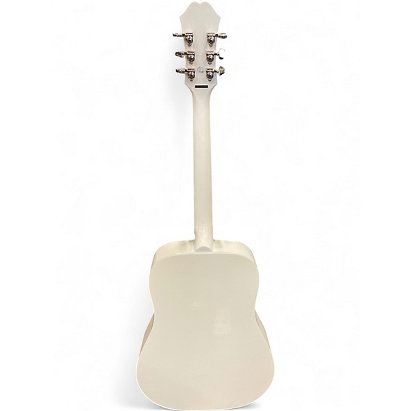 Used Epiphone Dove Pro Alpine White Acoustic Electric Guitar