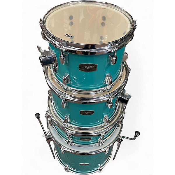 Used Yamaha 5 Piece rydeen baby blue Drum Kit