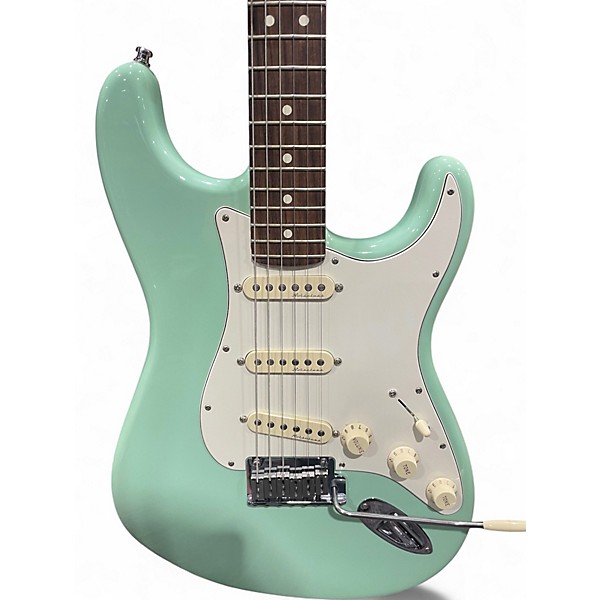 Used Fender Artist Series Jeff Beck Stratocaster Seafoam Green Solid Body Electric Guitar