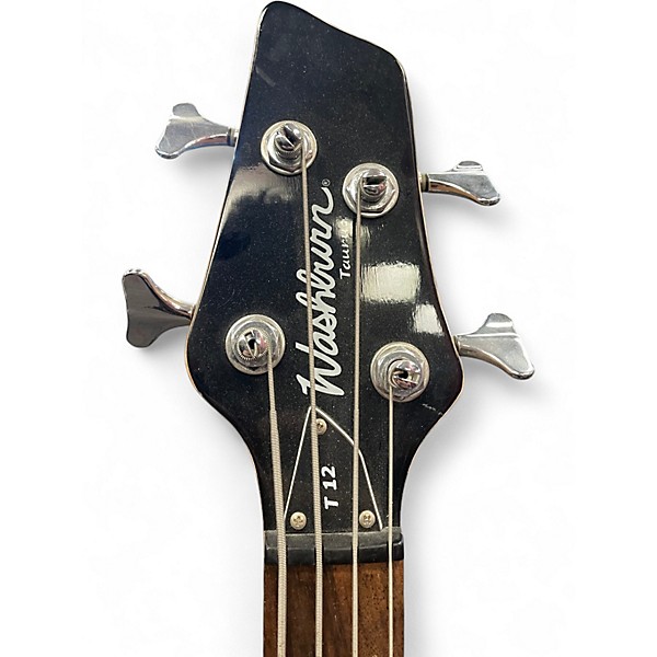 Used Washburn T12 Black Electric Bass Guitar