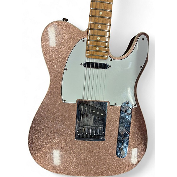 Used 2008 Fender Custom Classic Shop Telecaster Champagne Sparkle Solid Body Electric Guitar