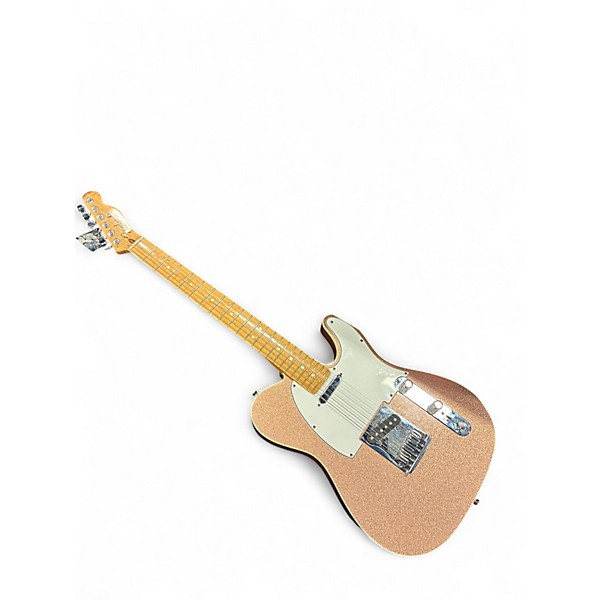 Used 2008 Fender Custom Classic Shop Telecaster Champagne Sparkle Solid Body Electric Guitar