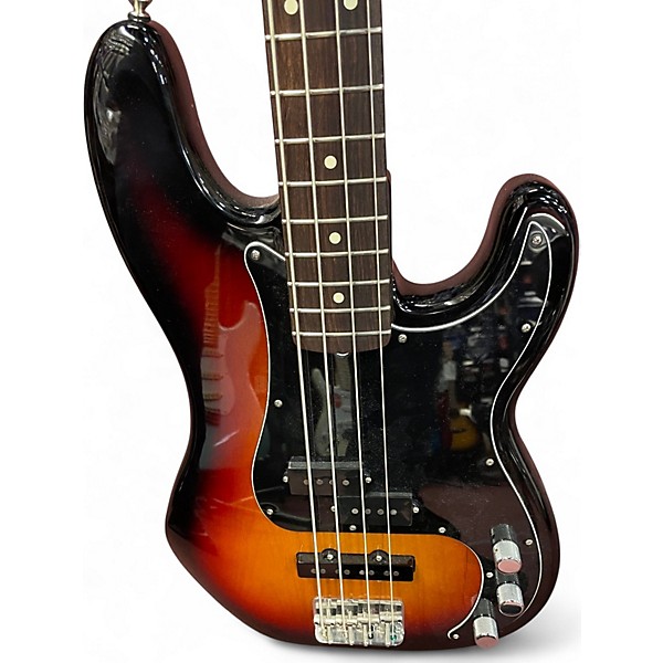 Used 2022 Fender American Professional Precision Bass 2 Tone Sunburst Electric Bass Guitar
