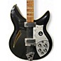 Vintage 1990 Rickenbacker John Kay 381JK Black Black Solid Body Electric Guitar