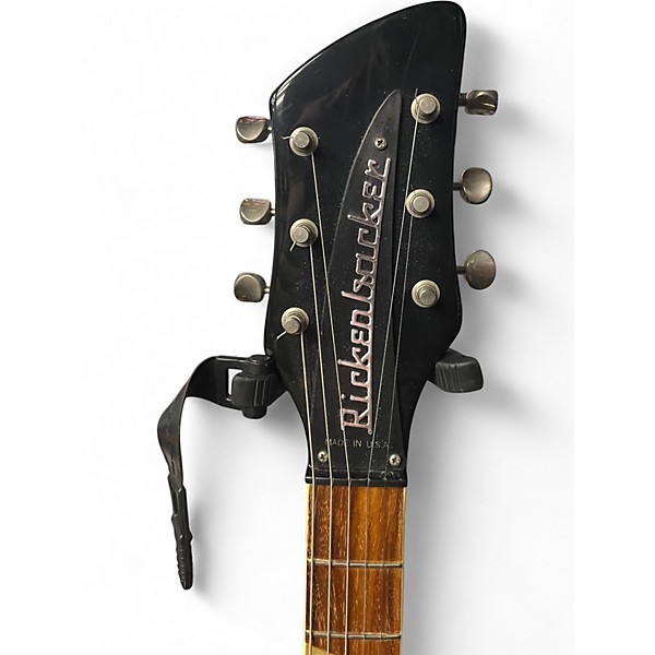 Vintage 1990 Rickenbacker John Kay 381JK Black Black Solid Body Electric Guitar