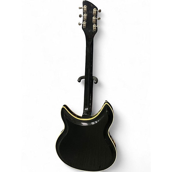 Vintage 1990 Rickenbacker John Kay 381JK Black Black Solid Body Electric Guitar