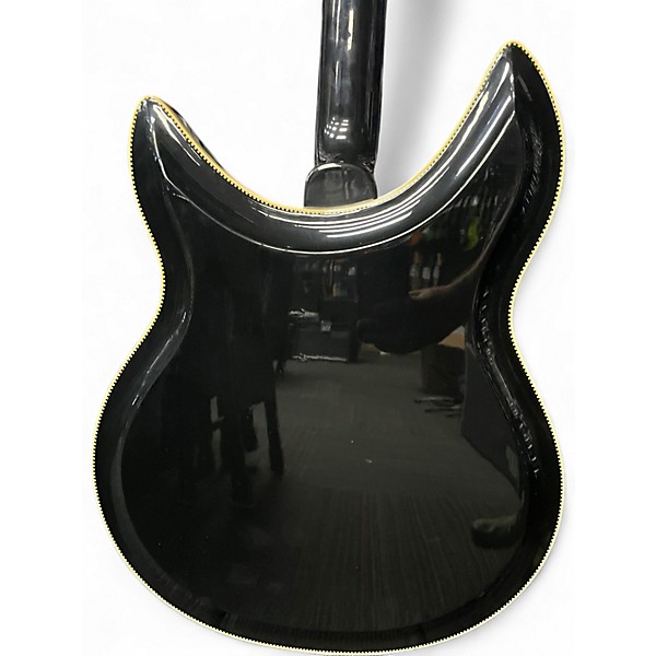Vintage 1990 Rickenbacker John Kay 381JK Black Black Solid Body Electric Guitar