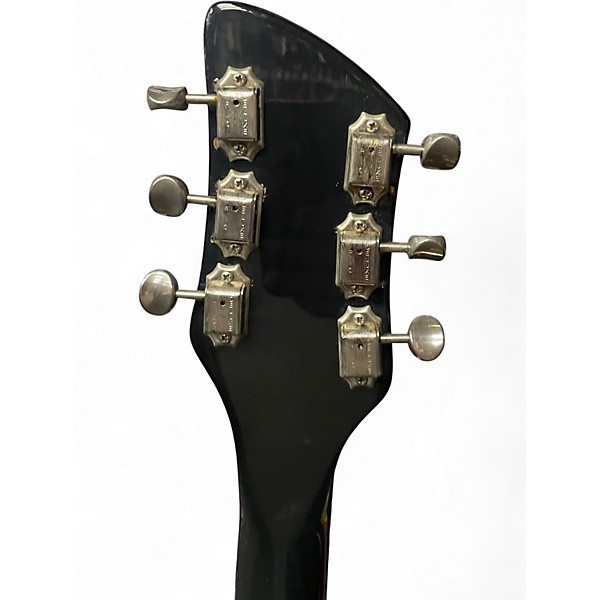 Vintage 1990 Rickenbacker John Kay 381JK Black Black Solid Body Electric Guitar
