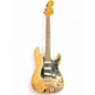 Used Squier Vintage Modified 70s Stratocaster Yellow Solid Body Electric Guitar thumbnail
