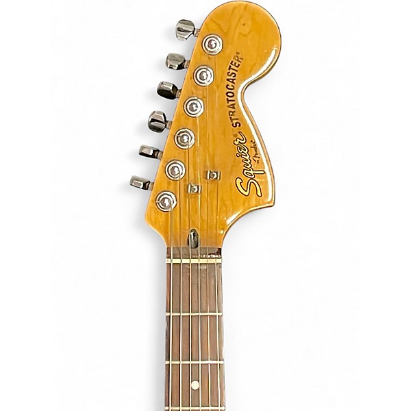 Used Squier Vintage Modified 70s Stratocaster Yellow Solid Body Electric Guitar