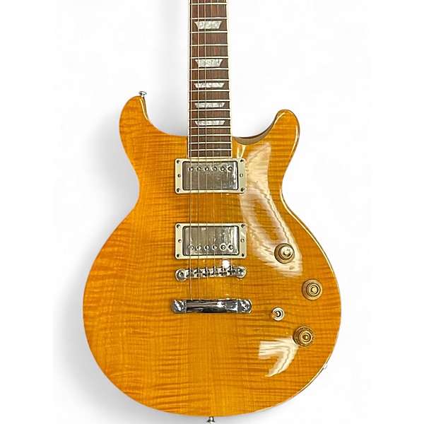 Used Gibson Les Paul Standard Double Cut Yellow Tiger Solid Body Electric Guitar