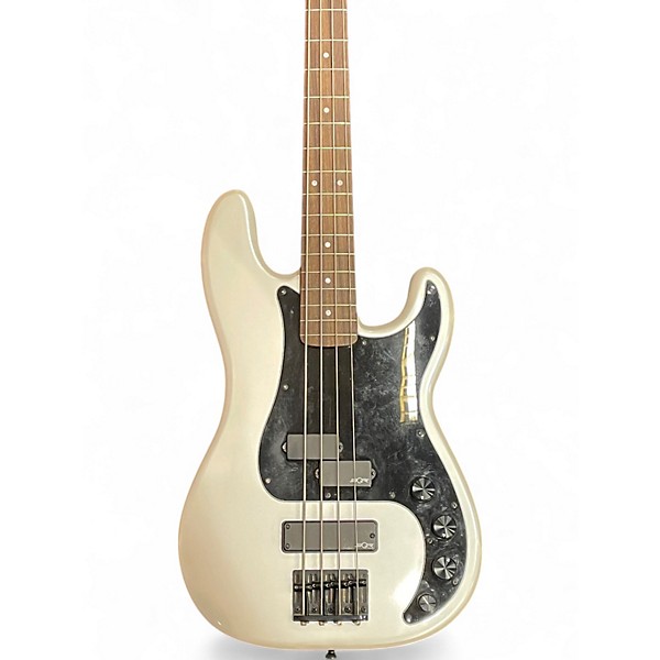 Used Squier Contemporary Active PrecisionBass PH Pearl White Electric Bass Guitar