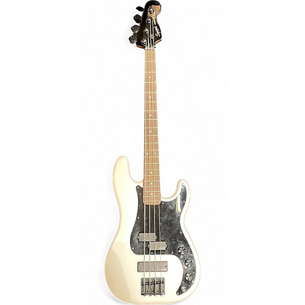 Used Squier Contemporary Active PrecisionBass PH Pearl White Electric Bass Guitar
