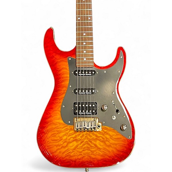 Used Michael Kelly 1967 Mod Shop Aged Cherry Burst Solid Body Electric Guitar