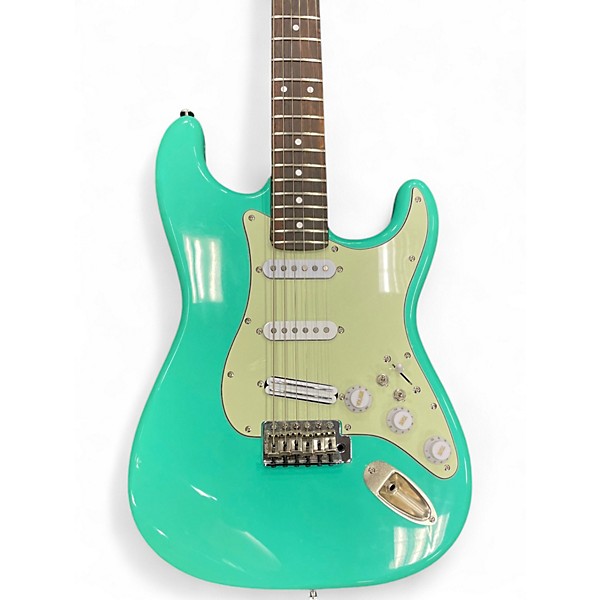 Used Miscellaneous PARTSCASTER Turquoise Solid Body Electric Guitar