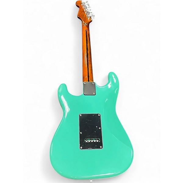 Used Miscellaneous PARTSCASTER Turquoise Solid Body Electric Guitar