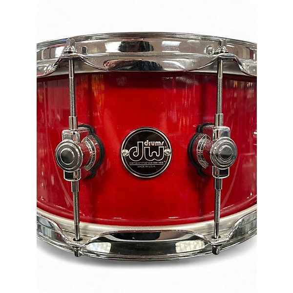 Used DW 14X7 Performance Series Snare Black Cherry Drum