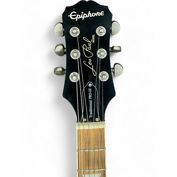 Used Epiphone Les Paul Traditional PRO III Gold Solid Body Electric Guitar