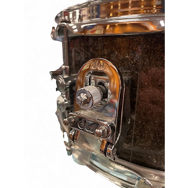 Used DW 6.5X14 Performance Series Snare PEWTER SPARKLE Drum