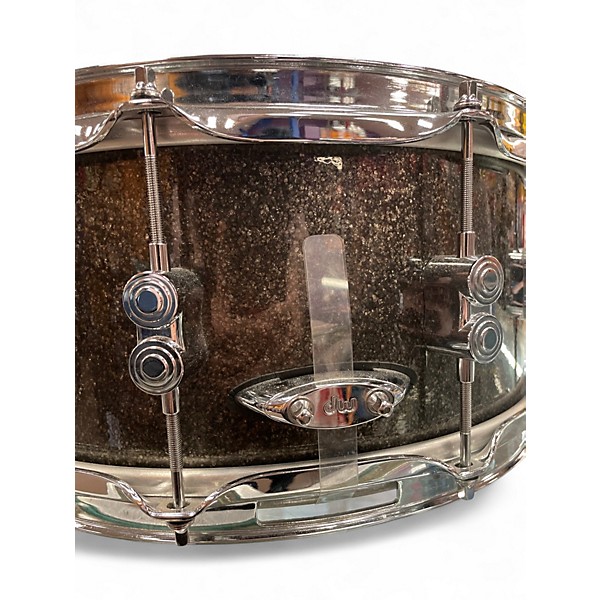Used DW 6.5X14 Performance Series Snare PEWTER SPARKLE Drum