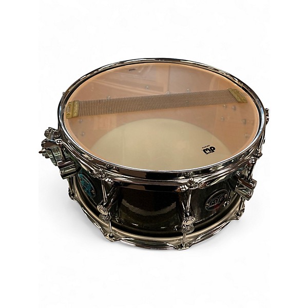 Used DW 6.5X14 Performance Series Snare PEWTER SPARKLE Drum