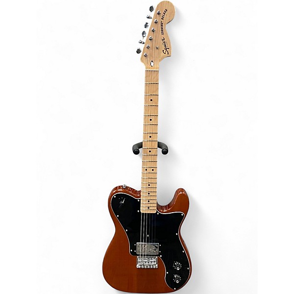 Used Squier Paranormal Esquie Deluxe Mocha Solid Body Electric Guitar
