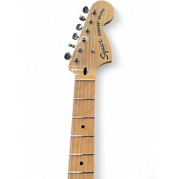 Used Squier Paranormal Esquie Deluxe Mocha Solid Body Electric Guitar