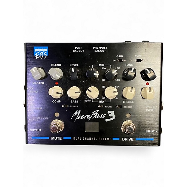 Used EBS MICROBASS3 Bass Effect Pedal