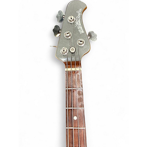 Used Ernie Ball Music Man Stingray HH 4 String Gunmetal Gray Electric Bass Guitar
