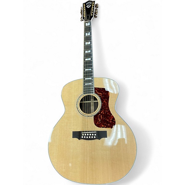Used Guild F512 Natural 12 String Acoustic Guitar