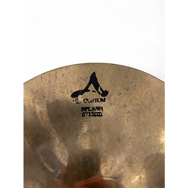 Used Zildjian 6in A Custom Splash Cymbal