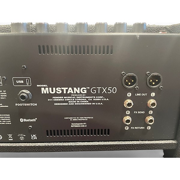 Used Fender GTX50 Mustang 1X12 Guitar Combo Amp