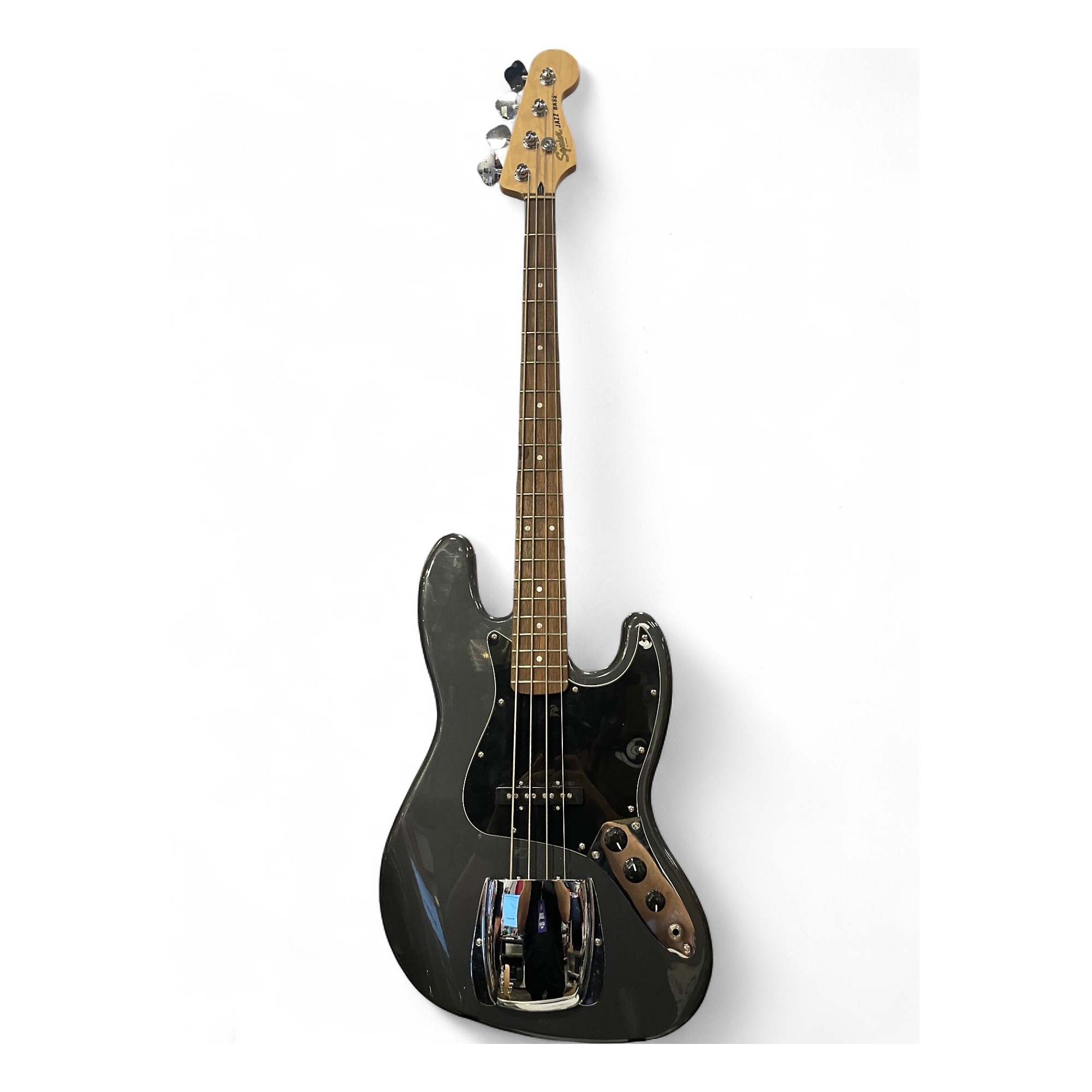 Used Squier jazz bass grey Electric Bass Guitar grey | Guitar Center