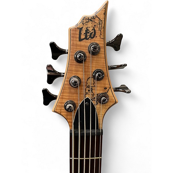 Used ESP LTD B206SM 6 String Natural Electric Bass Guitar