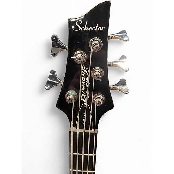 Used Schecter Guitar Research Omen 5 String Black Electric Bass Guitar