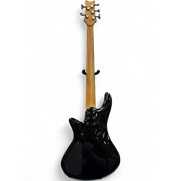 Used Schecter Guitar Research Stiletto Extreme-5 See Thru Black Electric Bass Guitar