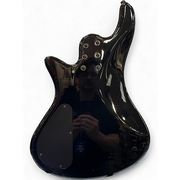 Used Schecter Guitar Research Stiletto Extreme-5 See Thru Black Electric Bass Guitar