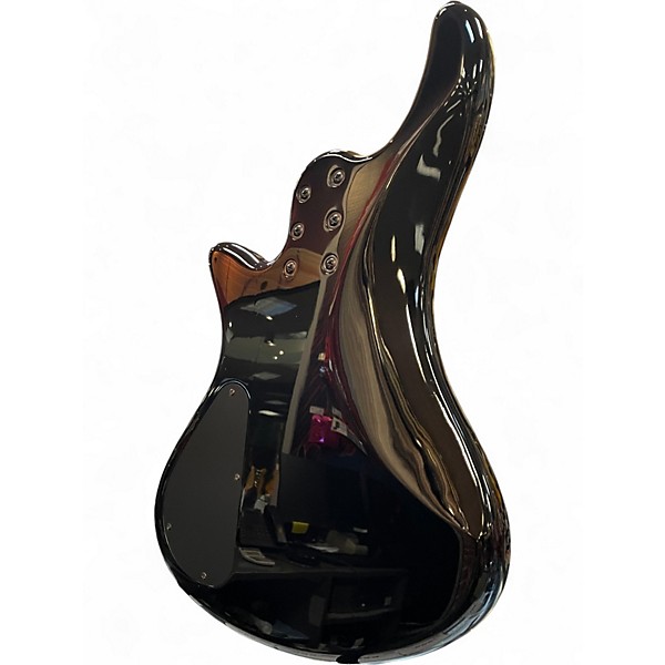 Used Schecter Guitar Research Stiletto Extreme-5 See Thru Black Electric Bass Guitar