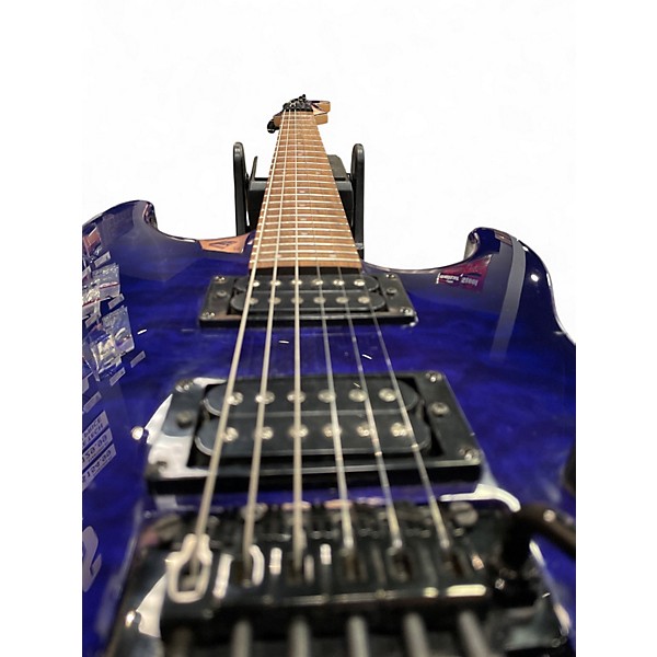 Used Squier STAGEMASTER HH Blue Solid Body Electric Guitar