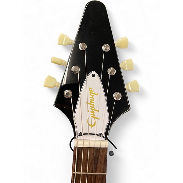 Used Epiphone JIMI HENDRIX "LOVE DROPS" FLYING V Custom Graphic Solid Body Electric Guitar